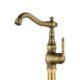 Single Hole Single Handle Antique Brushed Finish Brass Sink Faucet