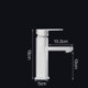 Modern Straight White Basin Tap Bathroom Faucet