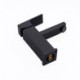 Modern Solid Brass Bathroom Sink Faucet Black Square Sink Faucet