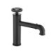 Modern Solid Brass Bathroom Sink Faucet Black Square Sink Faucet