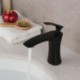 Brushed gold/black/chrome single lever basin mixer tap bathroom countertop short faucet