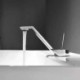 Countertop Faucet with Brass Basin Mixer Tap and Splash-Proof Single Lever Design