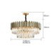 Living Room Study Modern Round Glass Chandelier Decorative Pendant Light