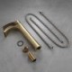 Brass Bathroom Sink Faucet Basin Mixer Tap Faucet 12.2 Inch