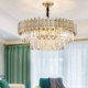 Living Room Study Modern Round Glass Chandelier Decorative Pendant Light