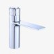 Durable Brass Push Type Faucet Modern Bathroom Basin Faucet