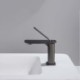 Modern Minimalist Countertop Faucet with Brass Single Lever (Short)