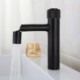 Creative Push Button Tap Black Brass Basin Mixer