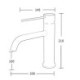 Gun Grey Bathroom Sink Faucet Copper Basin Mixer Tap Simplicity