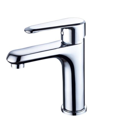 Chrome Finished Modern Bathroom Basin Faucet Hot And Cold Water Mixer Tap