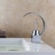 Deck Mounted Curved Waterfall Sink Faucet Hot and Cold Water Sink Tap