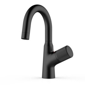 Brass Bathroom Mixer Tap with Black Basin Faucet