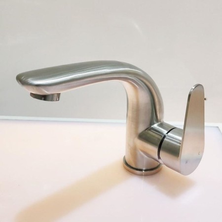 Brushed Stainless Steel Faucet Bathroom Mixer Tap