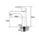 Brass Square Bathroom Faucet with Modern Basin Mixer Tap