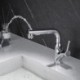 Pull-Out Liftable Chrome Basin Mixer Tap Bathroom Faucet