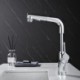 Pull-Out Liftable Chrome Basin Mixer Tap Bathroom Faucet