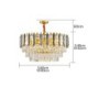 Living Room Dining Room Modern Simple Circular Chandelier Glass Pendant Light