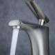 Bathroom Sink Faucet with Single Handle in Nickel