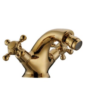 Golden/Chrome/Antique Bidet Faucet Deck Mount Widespread Tap