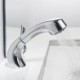 Pull Down Bathroom Sink Faucet in Brushed Chrome