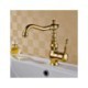 Deck Mounted Contemporary Gold Sink Faucet Mixer