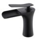 Matt Black Single Bathroom Faucet Mixer Tap for Bathroom Hot and Cold Water Dispenser