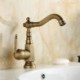 Single Hole Single Handle Antique Brushed Finish Brass Sink Faucet