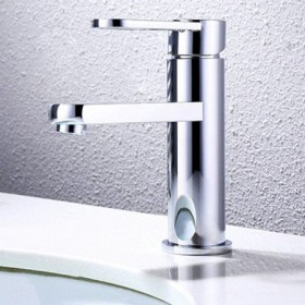 Traditional Chrome Bathroom Sink Tap Modern Round Basin Faucet