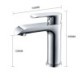 White + Gold Modern Simple Electroplating Bathroom Single Hole Single Handle Sink Faucet