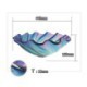 Tempered Glass Sink with Translucent Colorful Scallop Shape (Faucet Not Included)