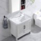 Bathroom Counter Top Basin Lavatory Vessel Sinks With Washboard Ceramic Wash Basin