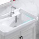 Bathroom Counter Top Basin Lavatory Vessel Sinks With Washboard Ceramic Wash Basin