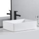 Ceramics Rectangular Clothes Washing Basin With Washboard