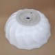 White Ceramic Bathroom Vessel Sink with Round Whorls (without Faucet)