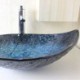 Tempered Glass Sink with Modern Leaf (Without Faucet)