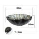 Tempered Glass Vessel Sink in the Shape of a Seashell (Faucet Not Included)