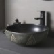 Industrial Style Balcony Bathroom Basin with Geometric Pattern