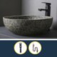 Industrial Style Crackle Balcony Wash Basin Vintage Ceramic Bathroom Basin