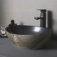 European Retro Style Black Ceramic Wash Basin Bathroom Sink