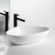 Nordic Ceramic Wash Basin in Triangle Shape for Home Countertop