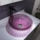 Round Glass Wash Basin Bathroom Countertop Sink Coloring