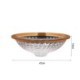 Bathroom Vanity Sink with Circular Glass Wash Basin and Coloring Decorative Edge