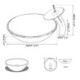 Simple Tempered Glass Round Sink Modern Bathroom Sink