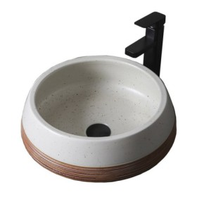 Ceramic Bathroom Wash Basin Circular Home Wash Basin Postmodern