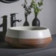 Ceramic Bathroom Wash Basin Circular Home Wash Basin Postmodern