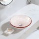 Bathroom Kids Countertop Basin 30cm Circular Tempered Glass Wash Basin