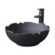 Balcony Bathroom Black Industrial Style Ceramic Wash Basin Creative Art Basin