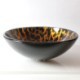 Leopard Print Round Tempered Glass Sink in Modern Fashion (Faucet Not Included)