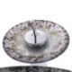 Round Bathroom Vessel Sink Waterfall Tap Basin Retro Counter Top Sink and Faucet Set