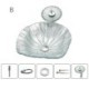 Lotus Leaf Shape Glass Basin Bathroom Countertop Waterfall Vessel Sink Tap Sink and Faucet Set